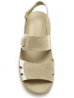 Femme Pédiconfort Sandales à pattes scratch