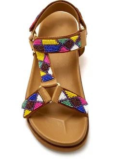 Femme Pédiconfort Sandales 3 pattes scratchs