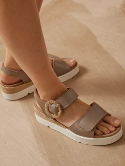 Femme Pédiconfort Sandales à scratch aérosemelle amovible