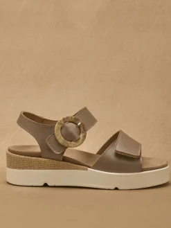 Femme Pédiconfort Sandales à scratch aérosemelle amovible