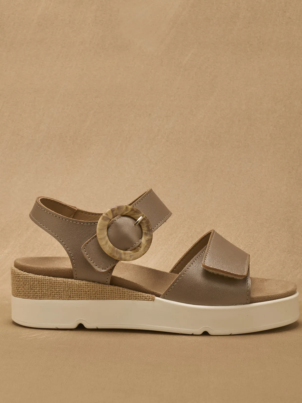 Femme Pédiconfort Sandales à scratch aérosemelle amovible