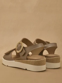 Femme Pédiconfort Sandales à scratch aérosemelle amovible