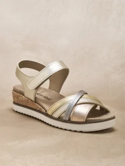 Femme Pédiconfort Sandales à scratch aérosemelle amovible