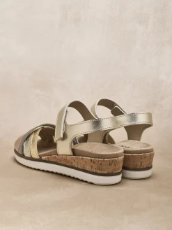 Femme Pédiconfort Sandales à scratch aérosemelle amovible