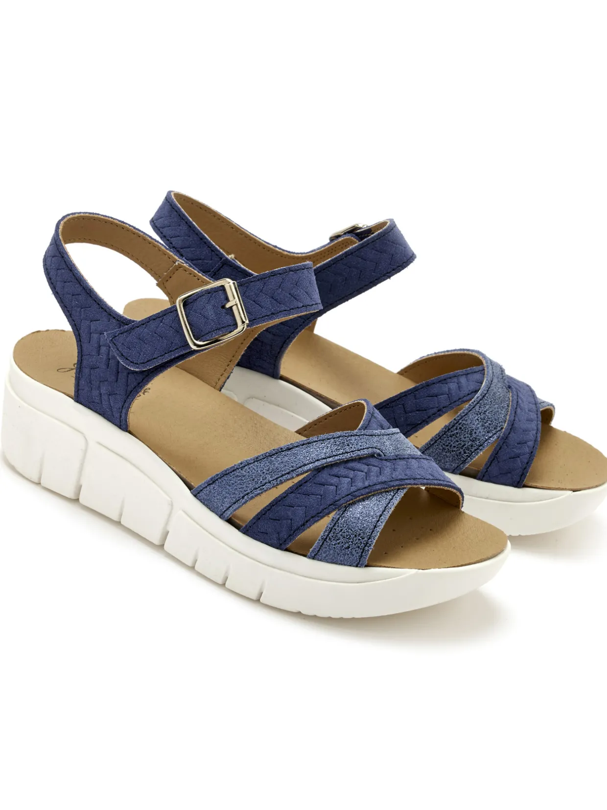 Femme Pédiconfort Sandales à scratch aérsemelle® amovible