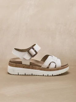 Femme Pédiconfort Sandales à scratch semelle amovible