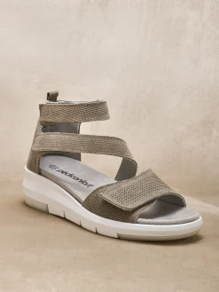 Femme Pédiconfort Sandales à scratchs aérosemelle amovible