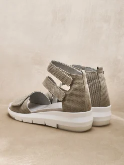 Femme Pédiconfort Sandales à scratchs aérosemelle amovible