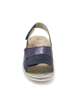 Femme Pédiconfort Sandales à scratchs tout ultra larges