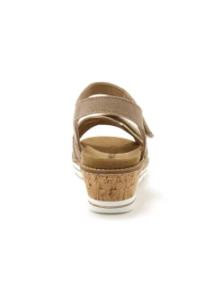 Femme Pédiconfort Sandales compensées double scratch