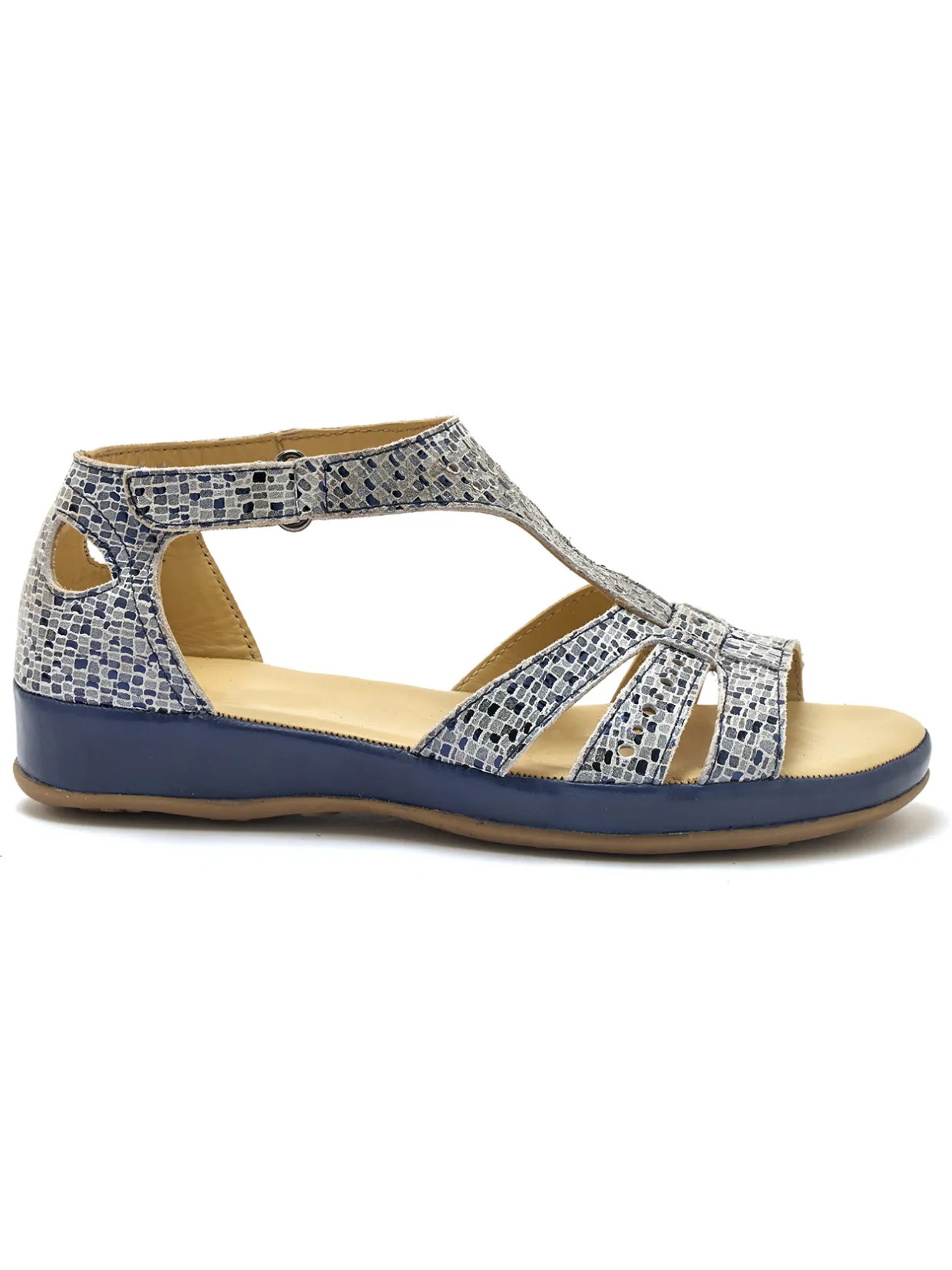 Femme Pédiconfort Sandales cuir ajouré