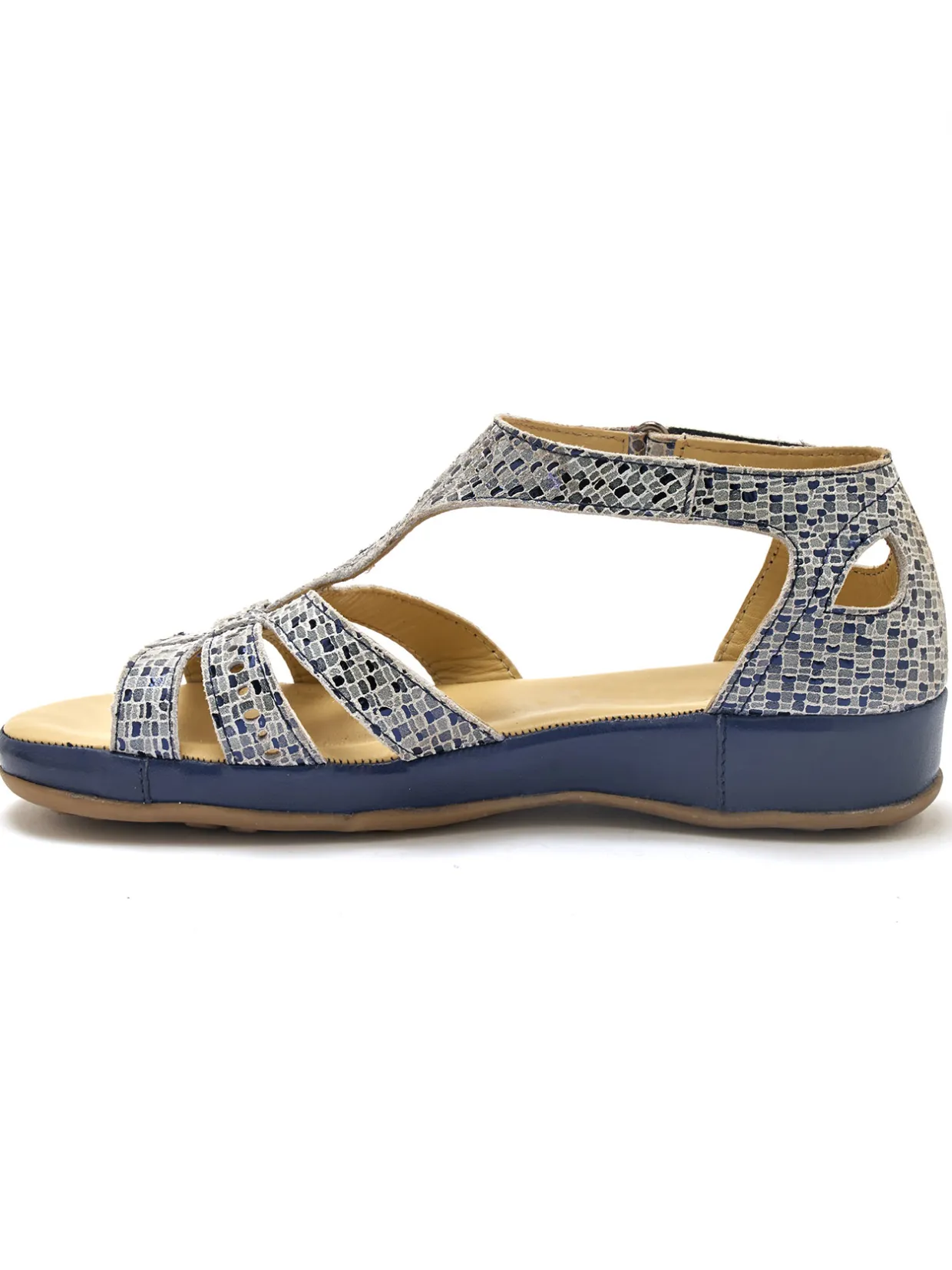 Femme Pédiconfort Sandales cuir ajouré