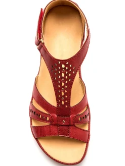 Femme Pédiconfort Sandales cuir ajouré