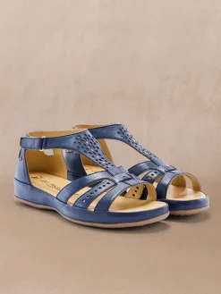 Femme Pédiconfort Sandales cuir ajouré