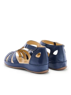 Femme Pédiconfort Sandales cuir ajouré