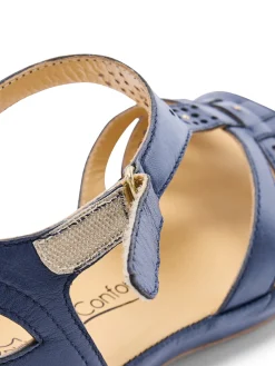 Femme Pédiconfort Sandales cuir ajouré