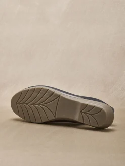 Femme Pédiconfort Sandales cuir ajouré élastiquées