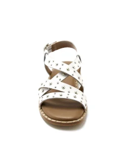 Femme Pédiconfort Sandales cuir détails cloutés