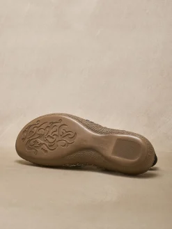 Femme Pédiconfort Sandales cuir élastiquées