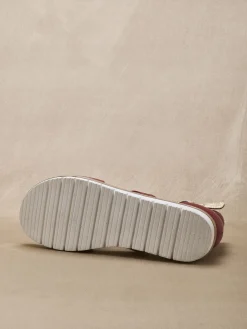 Femme Pédiconfort Sandales cuir motifs ajourés