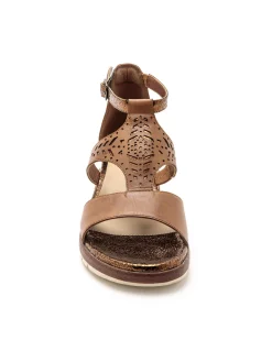 Femme Pédiconfort Sandales cuir motifs ajourés