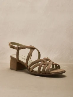 Femme Pédiconfort Sandales cuir velours