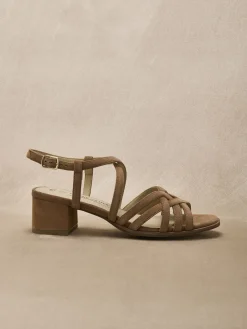 Femme Pédiconfort Sandales cuir velours