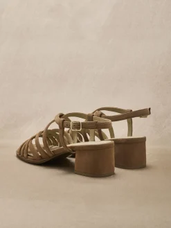 Femme Pédiconfort Sandales cuir velours