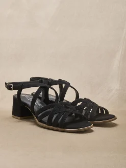 Femme Pédiconfort Sandales cuir velours