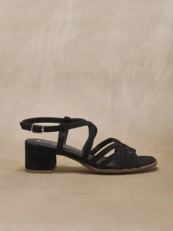 Femme Pédiconfort Sandales cuir velours