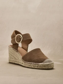 Femme Pédiconfort Sandales cuir velours