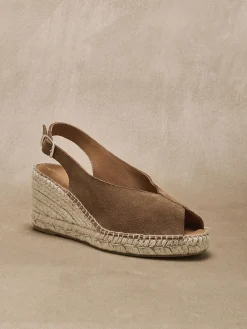 Femme Pédiconfort Sandales cuir velours esprit espadrilles