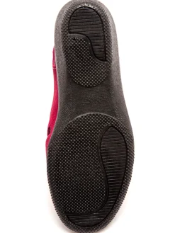 Femme Pédiconfort Sandales cuir velours grande largeur