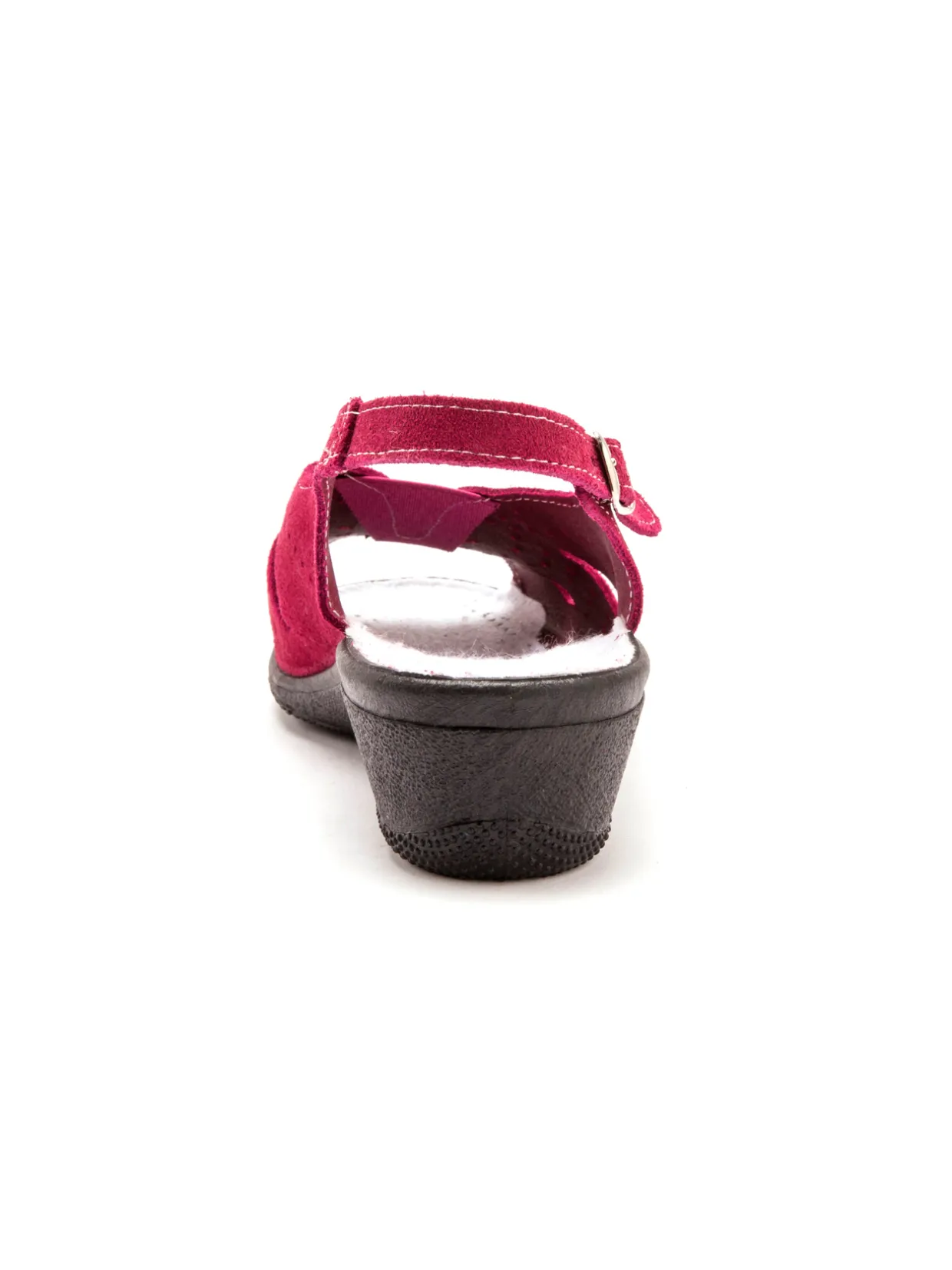 Femme Pédiconfort Sandales cuir velours grande largeur