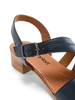 Femme Pédiconfort Sandales en cuir à aérosemelle