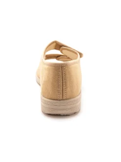 Femme Pédiconfort Sandales en toile à ouverture totale