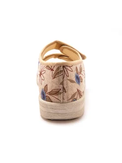 Femme Pédiconfort Sandales en toile à ouverture totale