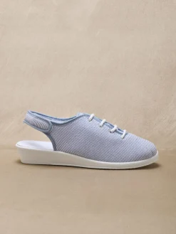 Femme Pédiconfort Sandales en toile ouverture totale