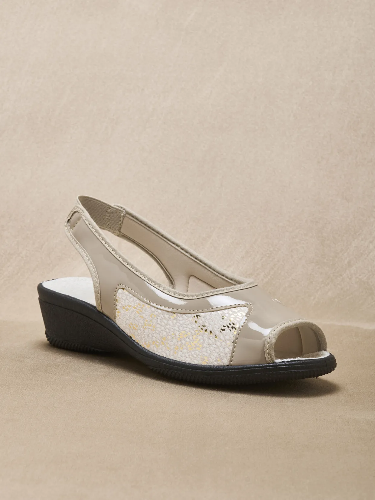 Femme Pédiconfort Sandales extensibles élastique arrière