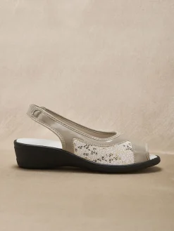 Femme Pédiconfort Sandales extensibles élastique arrière