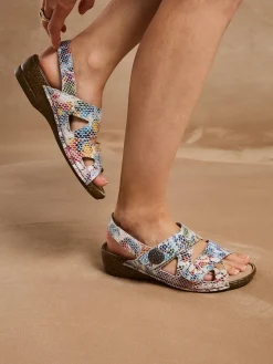 Femme Pédiconfort Sandales extra larges ouverture totale