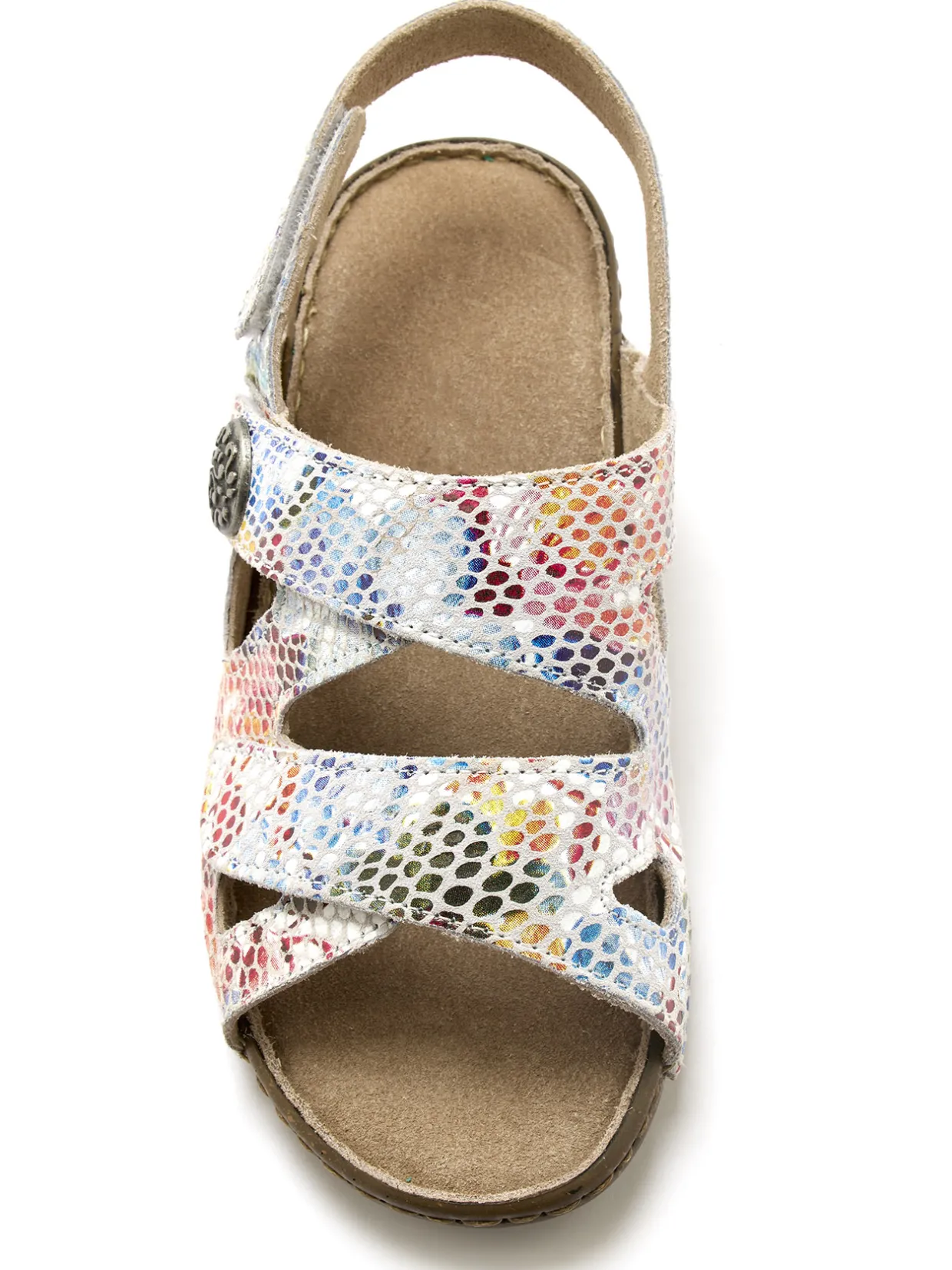 Femme Pédiconfort Sandales extra larges ouverture totale