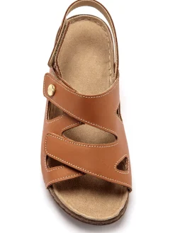 Femme Pédiconfort Sandales extra larges ouverture totale