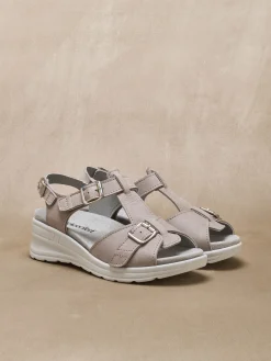 Femme Pédiconfort Sandales extra larges semelle amovible