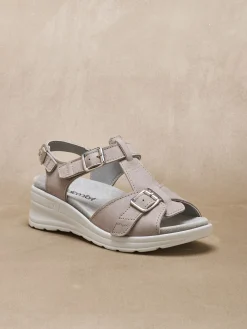 Femme Pédiconfort Sandales extra larges semelle amovible