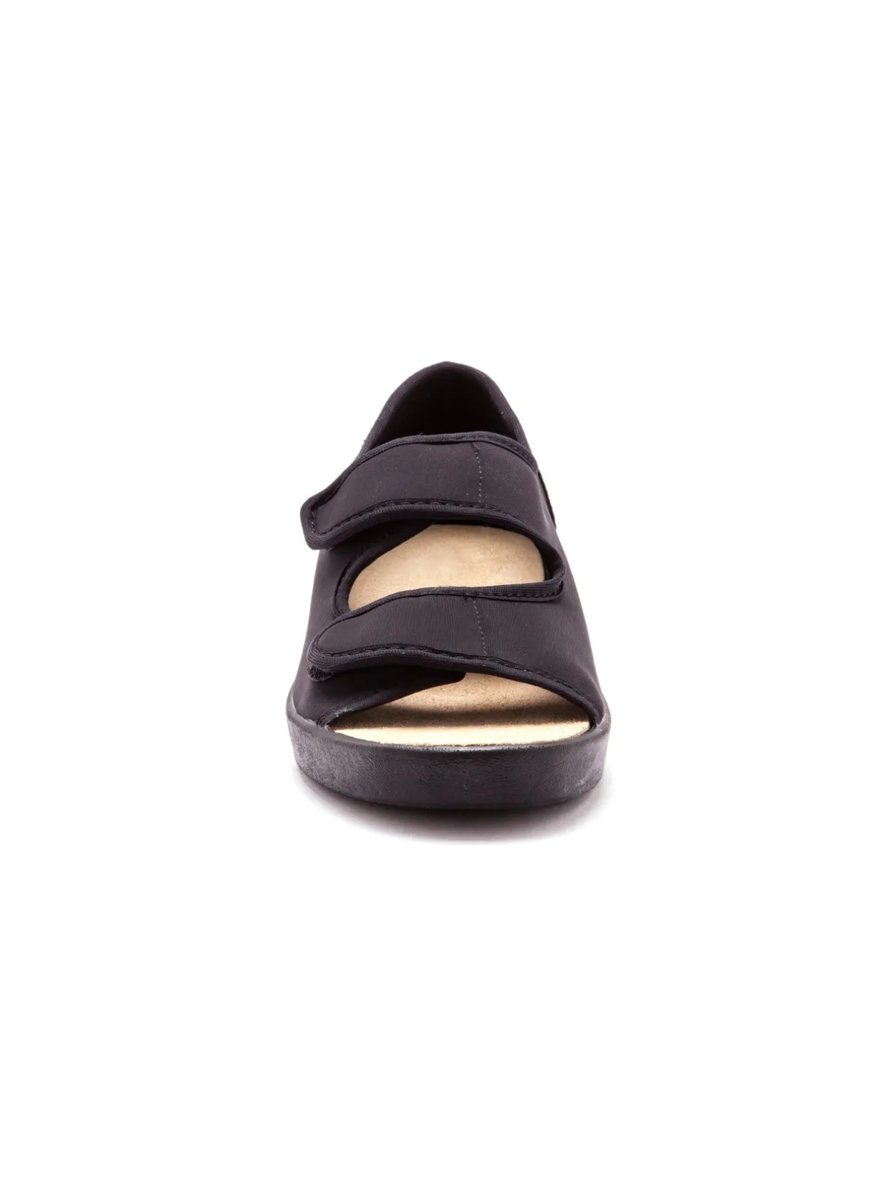 Femme Pédiconfort Sandales grande largeur maille extensibl