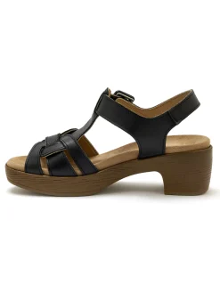 Femme Pédiconfort Sandales hautes scratch boucle fantaisie