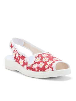 Femme Pédiconfort Sandales élastiquées intérieur éponge