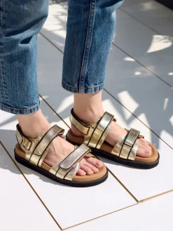 Femme Pédiconfort Sandales ouverture totale par scratchs