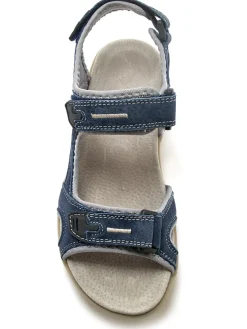 Femme Pédiconfort Sandales ouverture totale par scratchs